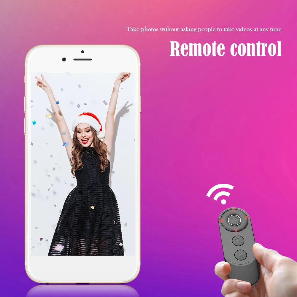 Bluetooth-Compatible Remote Control Button Wireless Controller Self-Timer Selfie Configuration Photo Studio Use camera remote shutter button camera remote shutter release