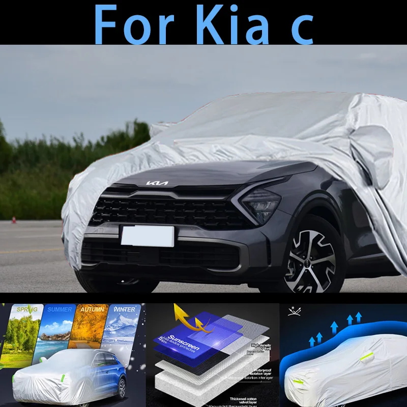 Car Cover For Kia Rio Ecuador Tonic Pride Auto Sun Anti-UV Snow Rain Fog  Dust Protection Outdoor Cover - AliExpress