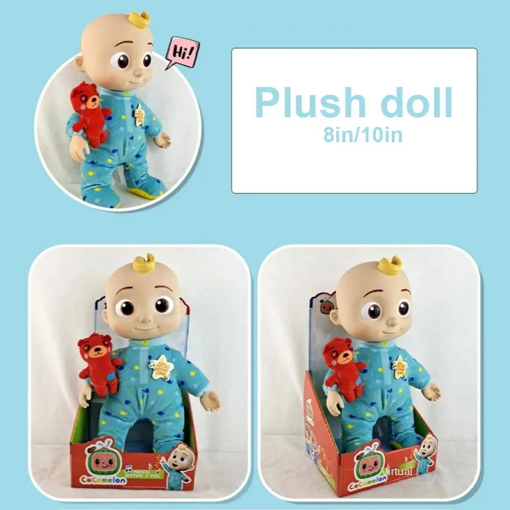 15/23CM Soft PP Cotton Cute Plush Electric Music Doll Soft Compatible Delicate Touch With Bear Shark Accessories 5