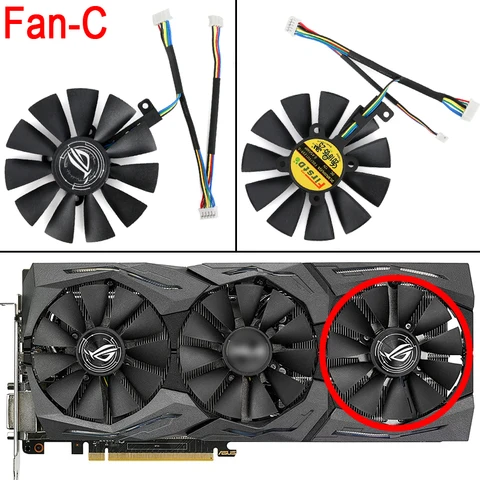 FDC10U12S9-C FDC10H12S9-C For ASUS GTX 980 Ti R9 390X 390 GTX 1060 1070 1080 Ti RX 480 RX480 Graphics Card Cooling Fan