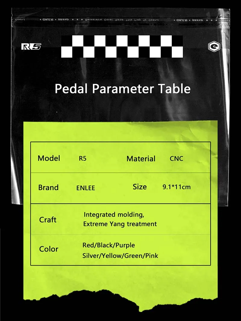 ENLEE Fahrrad Pedal Anti-slip Ultraleicht MTB Mountainbike Pedal Versiegelte Lager Pedale Fahrrad Zubehör Teile – Detail 11