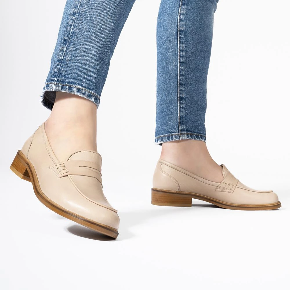 Callizio mocasines punta cuadrada de piel auténtica para mujer, calzado clásico, hecho a mano, cómodo zapatos mujer primavera verano 2021 de Fiesta Luxo Mujer zapatos vestir tacon bajo mujer