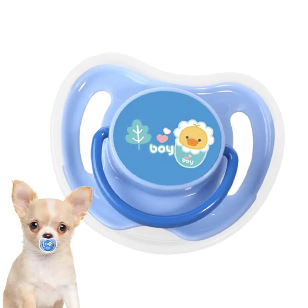 Dog Pacifier Chew Toy Silicone Calming Chew Toys Portable Dog