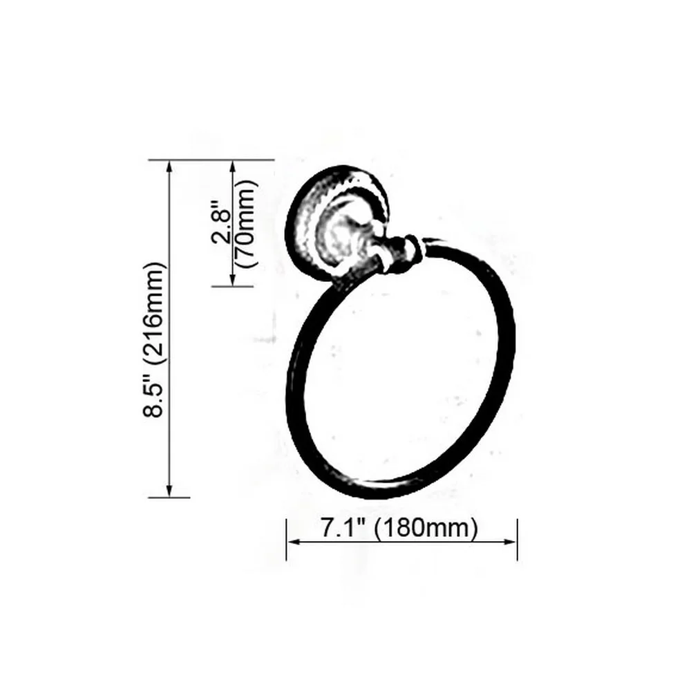 Golden Brass Bathroom Towel Ring Bathroom Hardware Accessories Towel Bar Ring Rack tba605