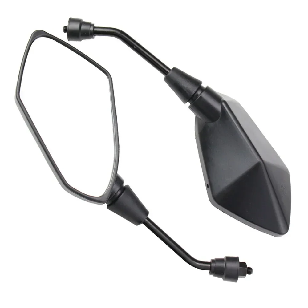 Motorcycle Rear View Mirrors 8mm 10mm Thread M10 M8 For ATV QUAD Moped Scooter Kawasaki 650