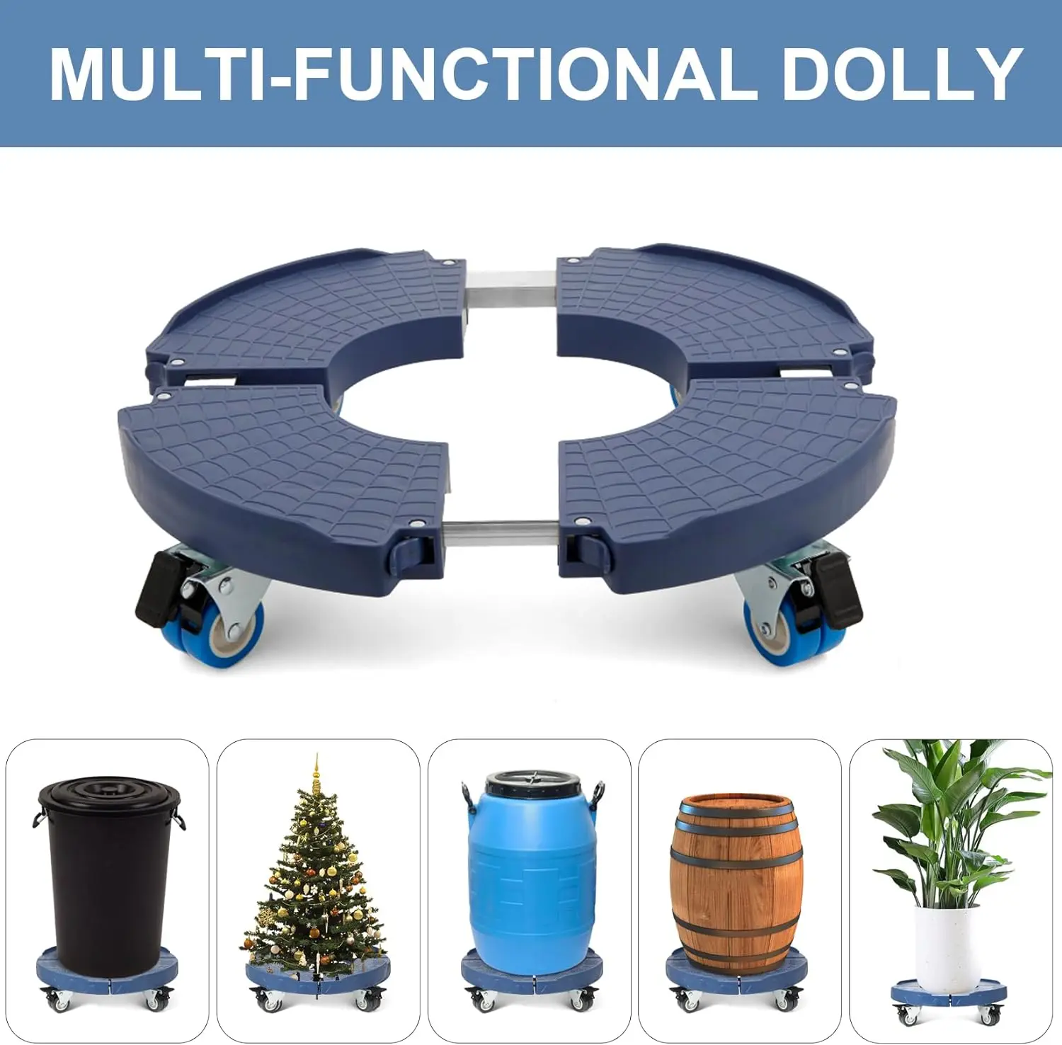 Optional Color Plant Stand with Casters Adjustable Heavy Duty Plant Moving Caddy for Large Potted Planter
