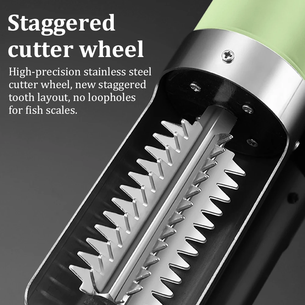 Wireless Electric Fish Scraper Waterproof Fish Scale Remover Scale Cleaner Rechargeable Knife Seafood Tools