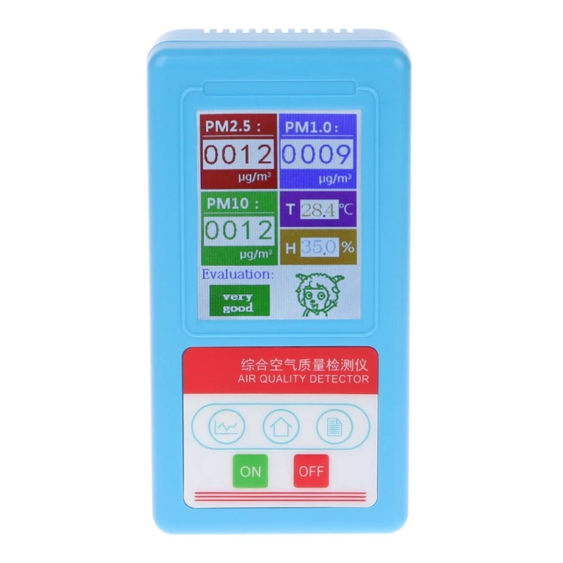 CO2 미터 공기 질 모니터 이산화탄소 습도 온도 실내 감지기 PM1.0 PM 2.5 PM10 가스 분석기 내구성