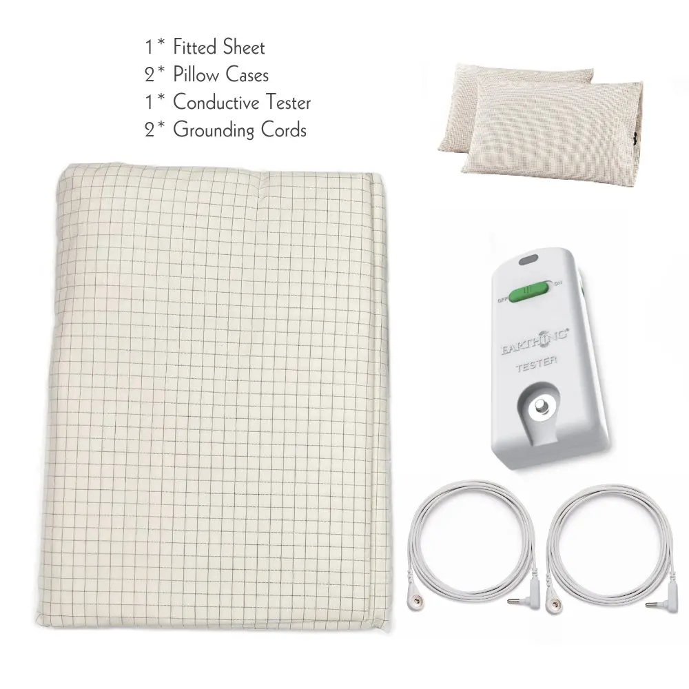 Earthing Bed Sheet Forever grounding with 2 Pillow Case A class cotton