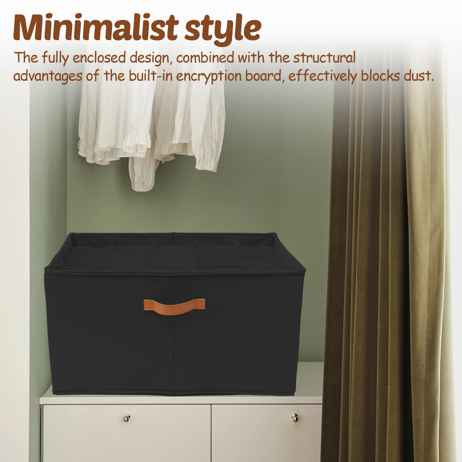 20 Grids Shoe Storage Box Nonwoven Foldable Shoe Organizer with Clear Cover & Handles Large Capacity Foldable Shoes Box for Home