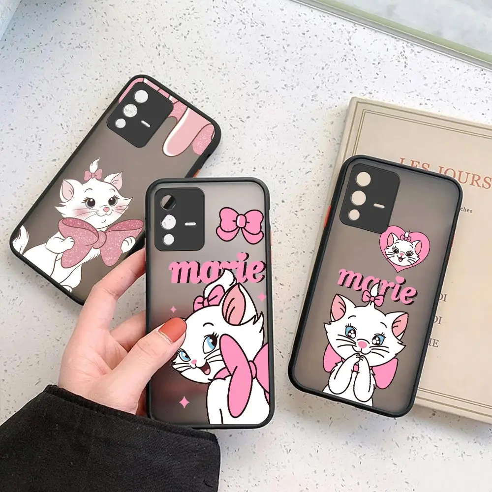 

Disney The Aristocats Marie Cat Phone Case For VIVO X70 X60 X50 X30 V29 V25 V23E V23 V21 V21E V20 IQOO 7 5 NO05 PRO PLUS Cover