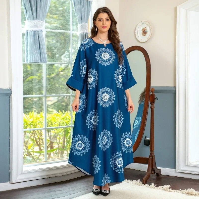 Muslim Robe Women's Hot Drilling Beading Light Luxury Craft Abaya Dress Long Dress Evening Dresses abaya dubai