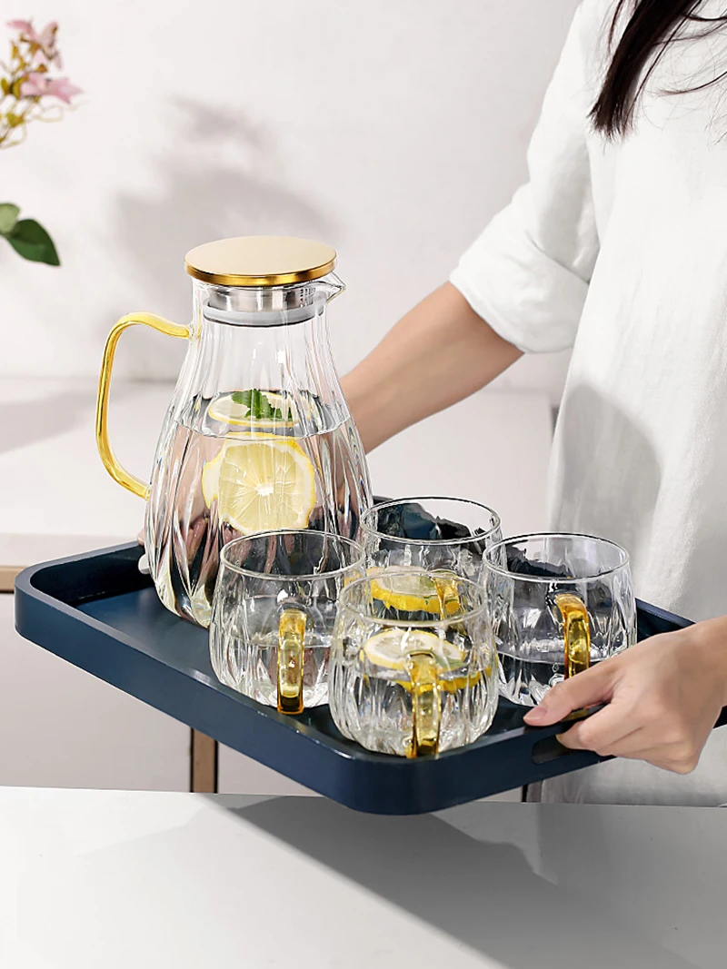 NUOLUX Pitcher Water Glass Beer Pitcher Kettle Kettle Cool Liquid Hot Jug  Cold Lid Pot Tea Sangria Decanter Drink 