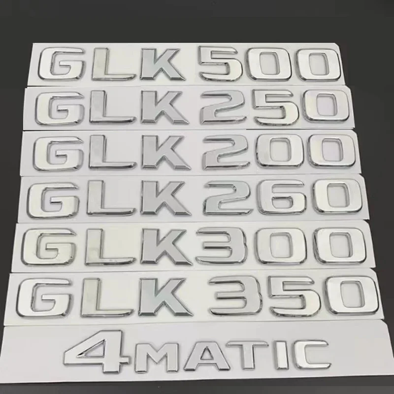 자동차 트렁크 글자 로고 엠블럼 배지 데칼 스티커, 메르세데스 벤츠 GLK 클..
