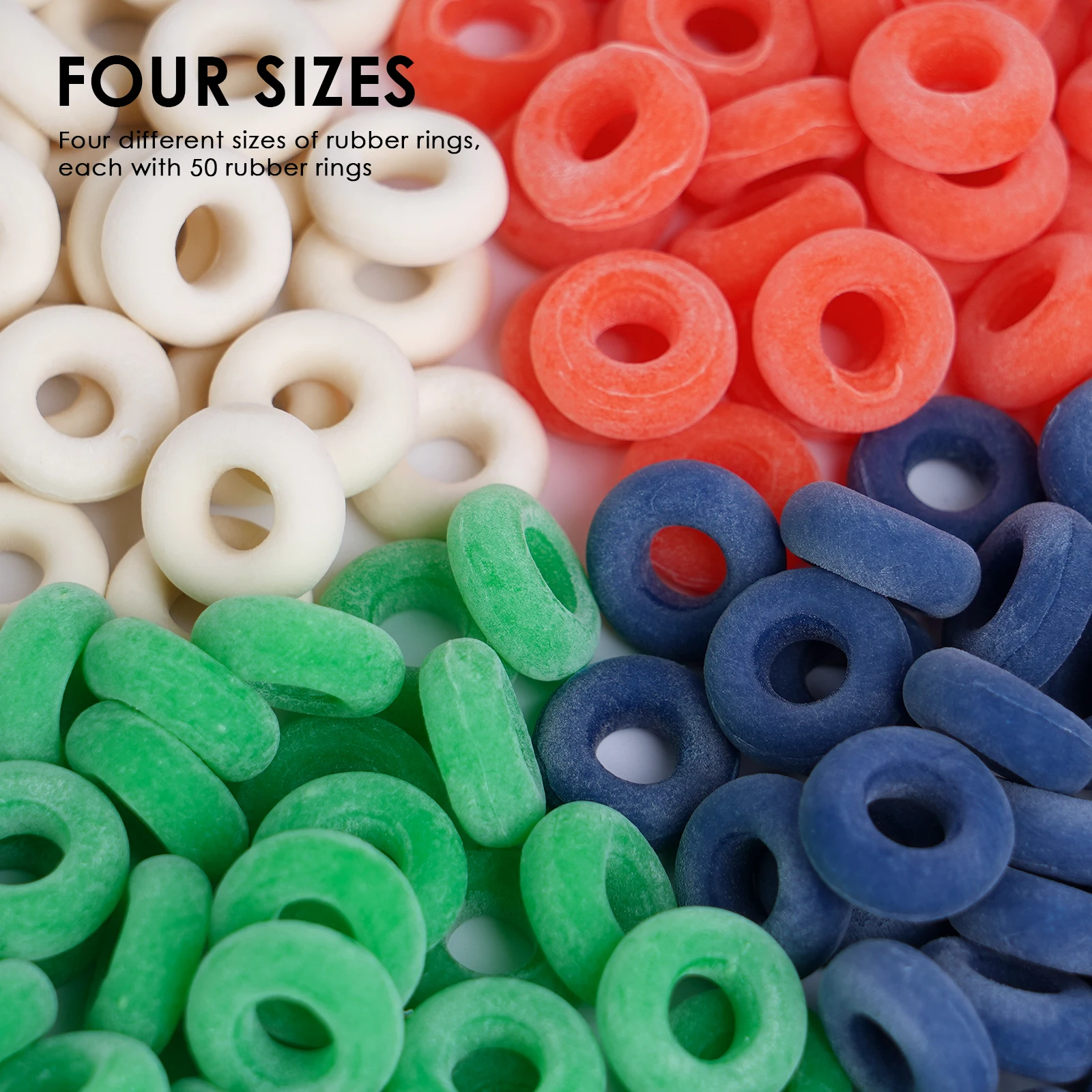 100Pcs Livestock Pig Cattle Sheep Tail Cutting Castration Rubber Ring Castration circle for Castrating Pliers Farm Supplies 6