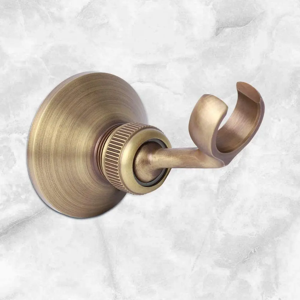 ที่ยึดที่วางฝักบัวฝักบัวทองเหลืองแบบมือถือสีทอง/โบราณ/สีดำ/โครเมี่ยมติดผนังที่วางฝักบัวฝักบัวห้องน้ำอุปกรณ์เสริม 1