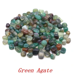Colorful Natural Crystal Gravel for Home Decor and Healing Energy (Green Agate)