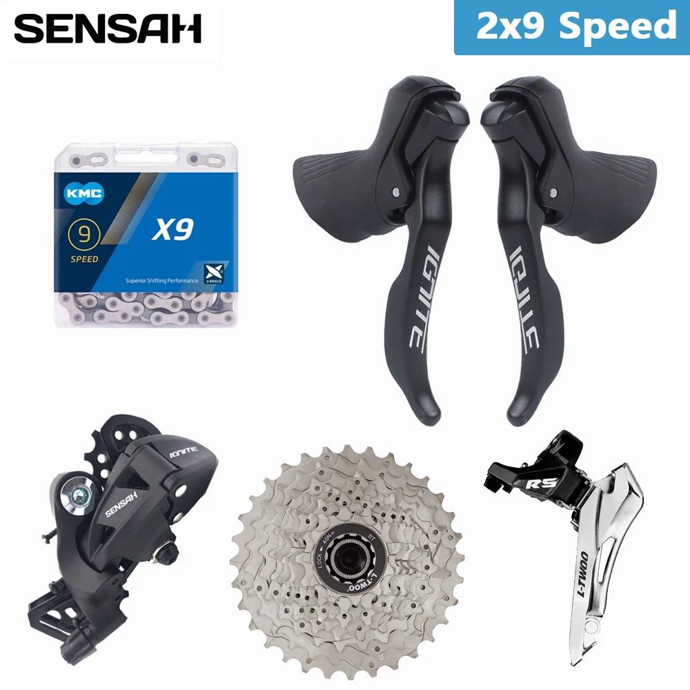 Speed Shimano Tiagra 2x9 Groupset Road Bike 2x9 Speed Transmission