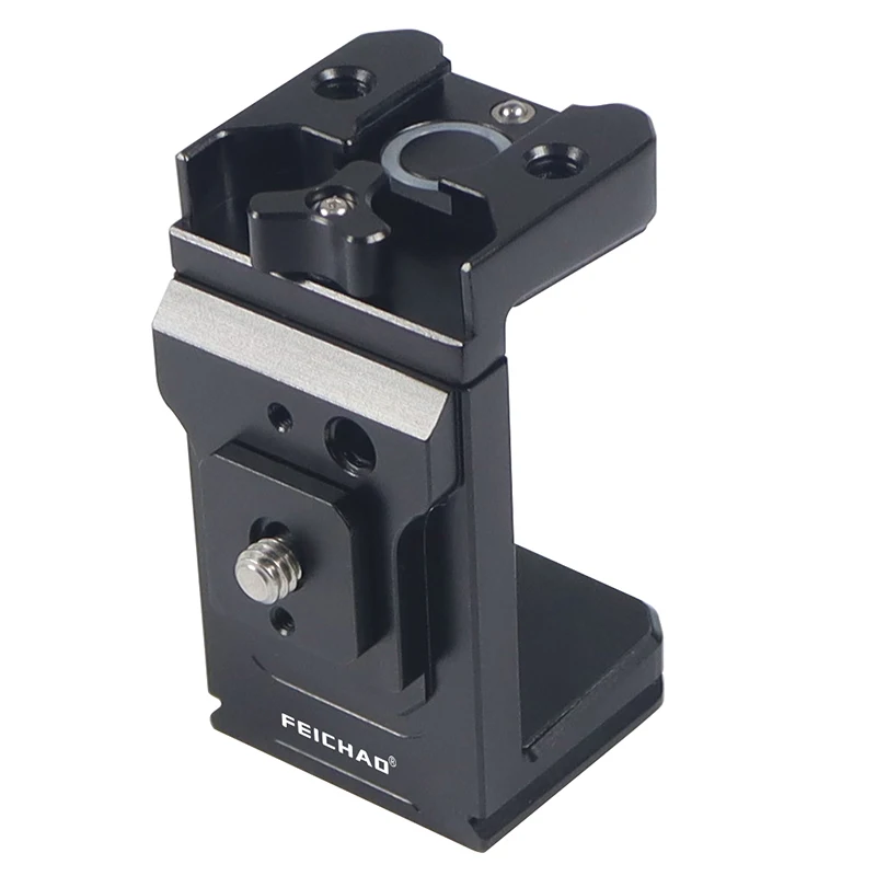 Power Bank Holder for 53-83mm Mobile Phone Power Bank Clamp Clip SSD Bracket /with Cold Shoe for DJI Mic 1/2 For DSLR Camera