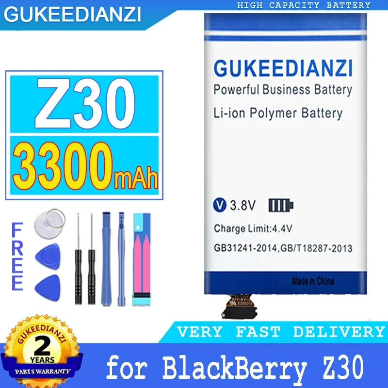 

GUKEEDIANZI Replacement Battery for BlackBerry Z30 BAT-50136-003, Big Power Battery, Tracking Number, 3300mAh, New