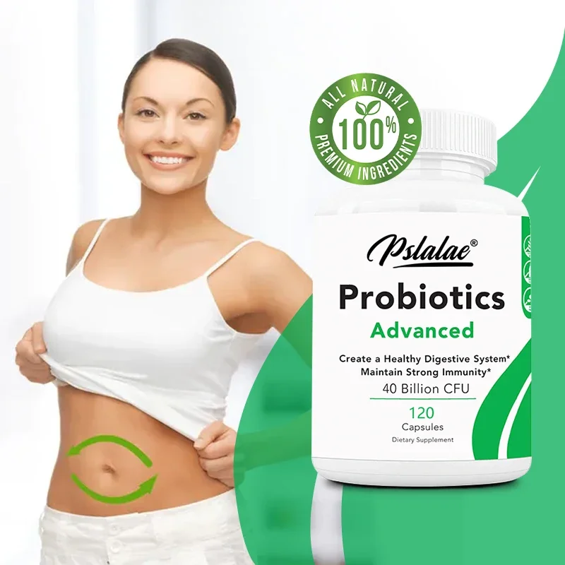 

Advanced Probiotic Supplement (120 Capsules) - 40 Billion CFU Digestive Support