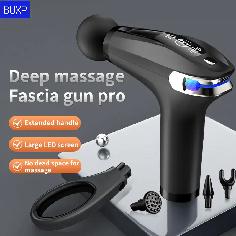 Professional Massage Gun Fitness Extended Massage Tapping Deep Tissue Muscle Massager for Full Body, Back and Neck Pain Relief