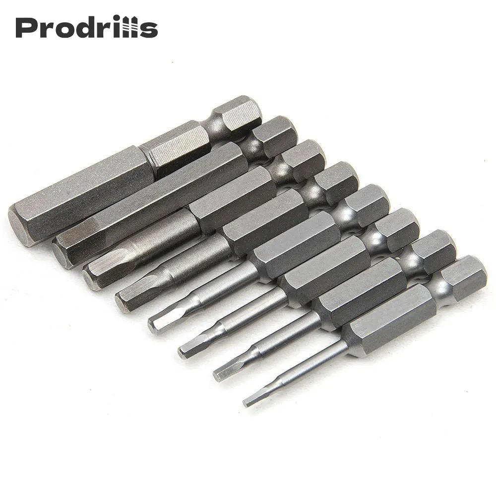 

50mm Magnetic Hex Head Screwdriver Bits 1/4 Inch Hex Shank