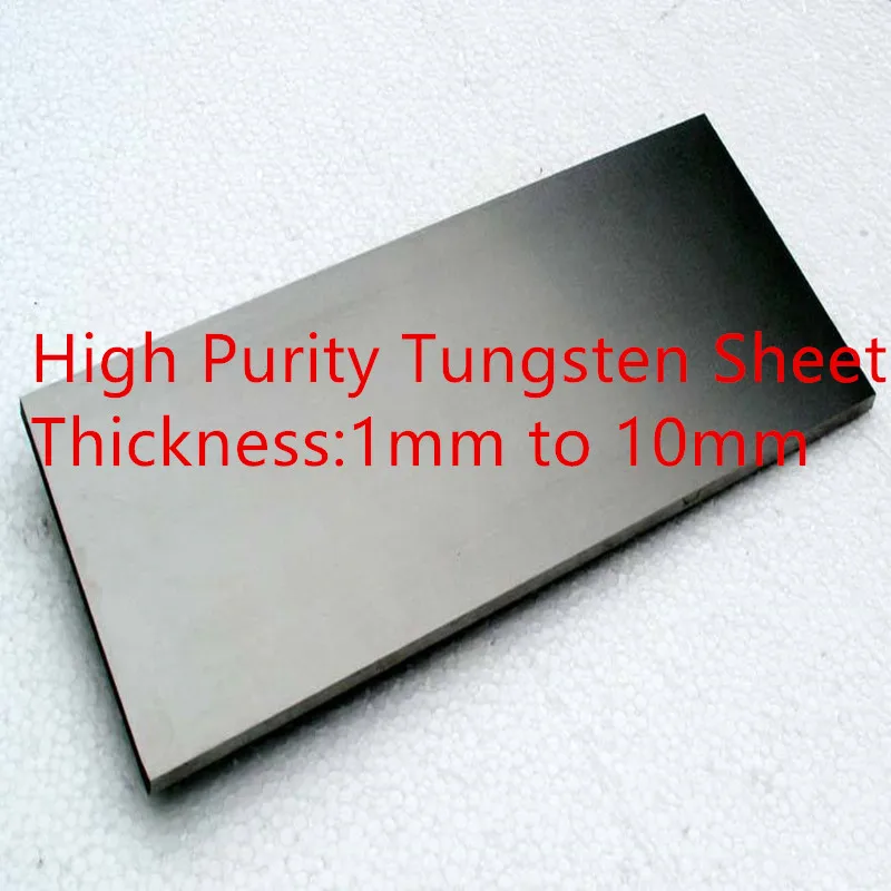 

high purity tungsten plate, 1pc thin tungsten sheet, W 99.9% pure tungsten foil, tungsten wafer / flake for scientific research