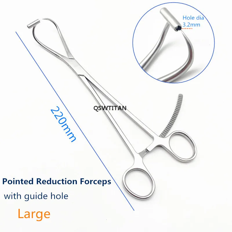 de guia pinça de redução de osso de aço inoxidável