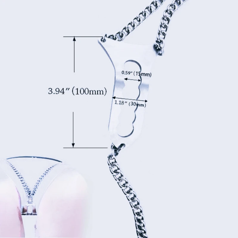 SM Female Invisible Chastity Belt Stainless Steel Anti-derailment Erotic Urethral Lock Underwear Chastity BDSM Sex Toy for Women