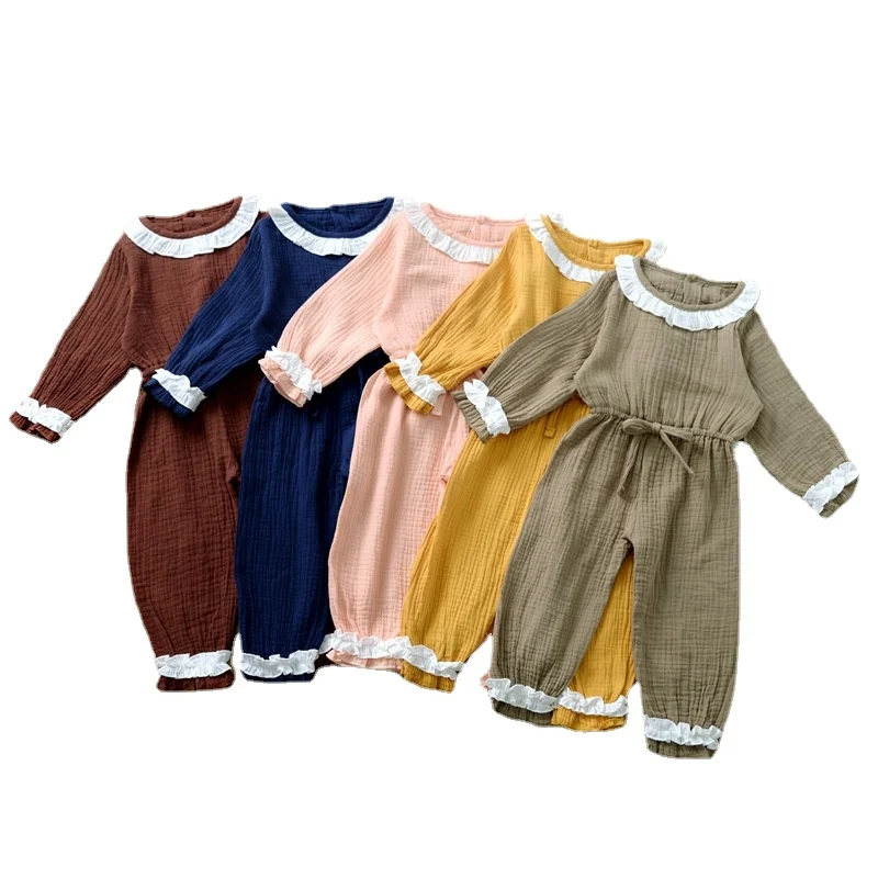 

Spring Autumn Baby Clothes Long Sleeve One Piece Coveralls Toddler Girls Sleep Play Suits Romper Jumpsuit Pull Over Pajamas
