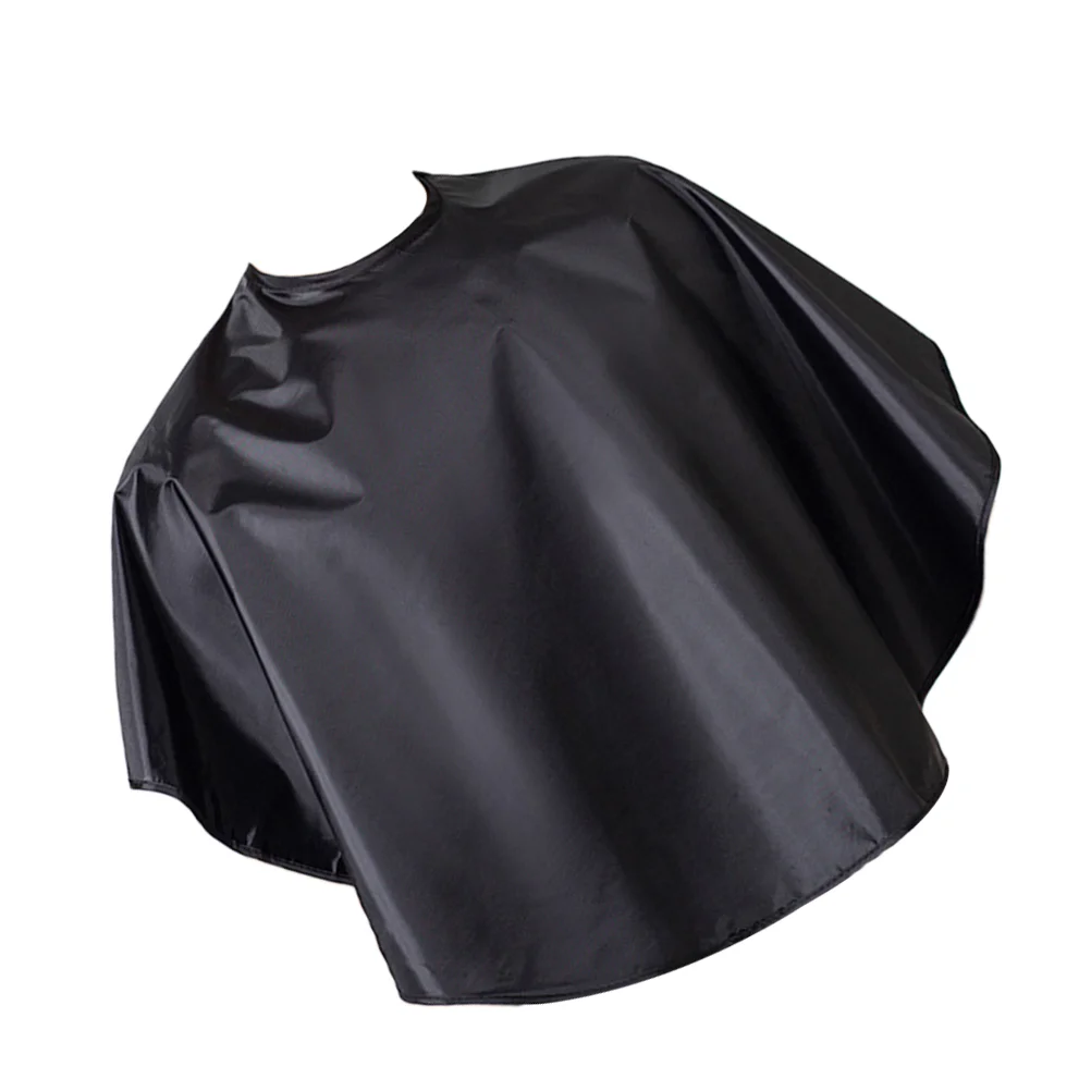 

Black Hairdressing Cape, barber smocks Hair Styling Bib Hair Cutting Gown Short Barbers Cape Waterproof Apron For Salon hair