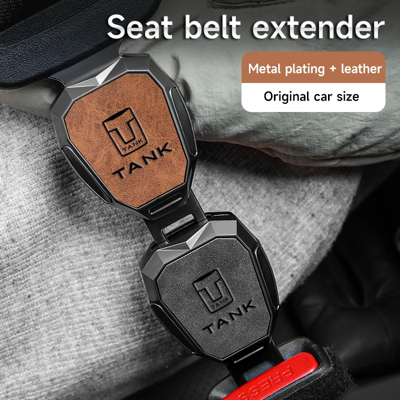 Car Seat Belt Extension Plug Buckle Seatbelt Clip Adjustable Extender For Great Wall GWM Tank 300 City 300 Bord Auto Accessories