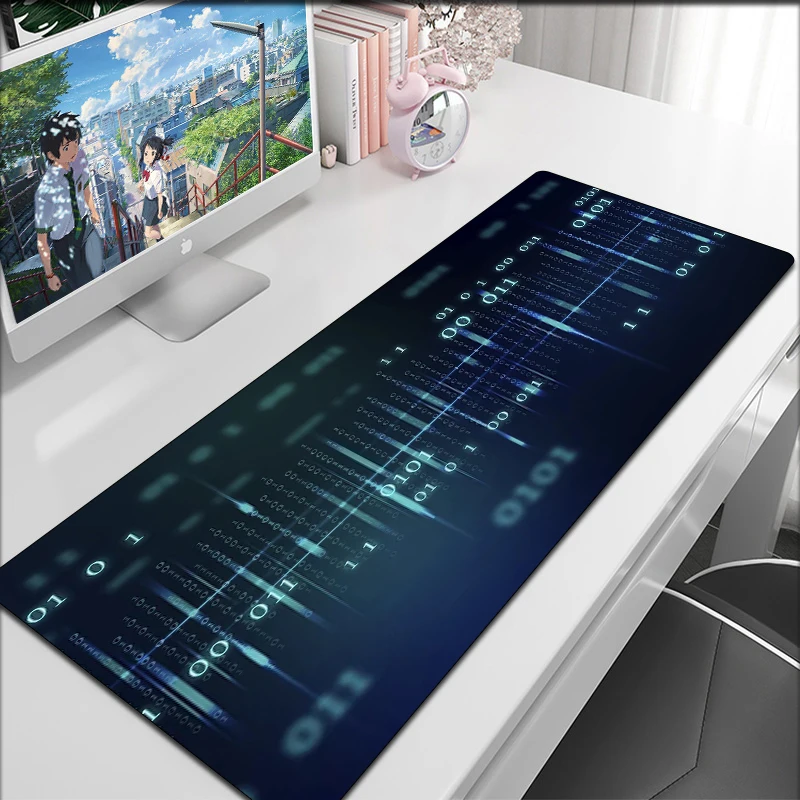 Mousepad Xxl Digital Code Gaming Mouse Pad Large Extended Gamer Accessories Pad Keyboard Desk
