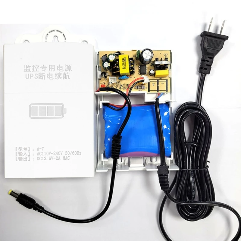 Description Picture 3 of item12V-2A Uninterruptible Power Supply for WiFi, Router, Modem, Security Camera Mini UPS Battery Backup Surge Protector