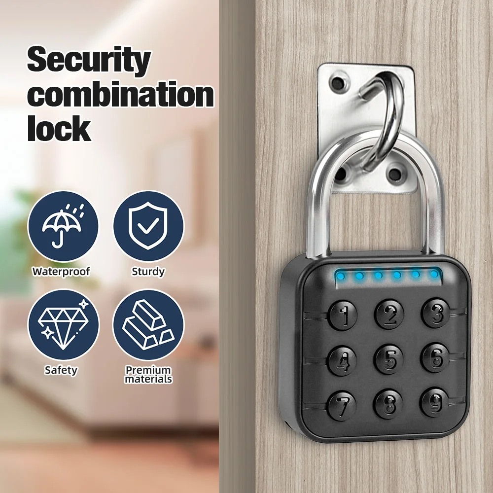 กุญแจล็อคแบบรหัส KERUI กันน้ำ สำหรับประตูบ้าน กระเป๋าเดินทาง ป้องกันการโจรกรรม 1