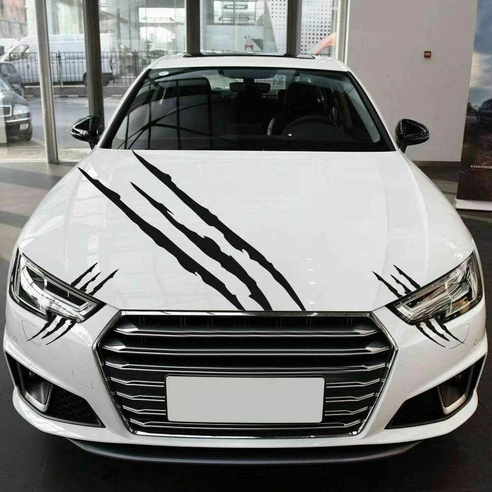 

3pcs Set Black Monster Claw Scratch Stickers for Car Body Hood Side Fender Vinyl Creative Exterior Parts Car Decor Accessories