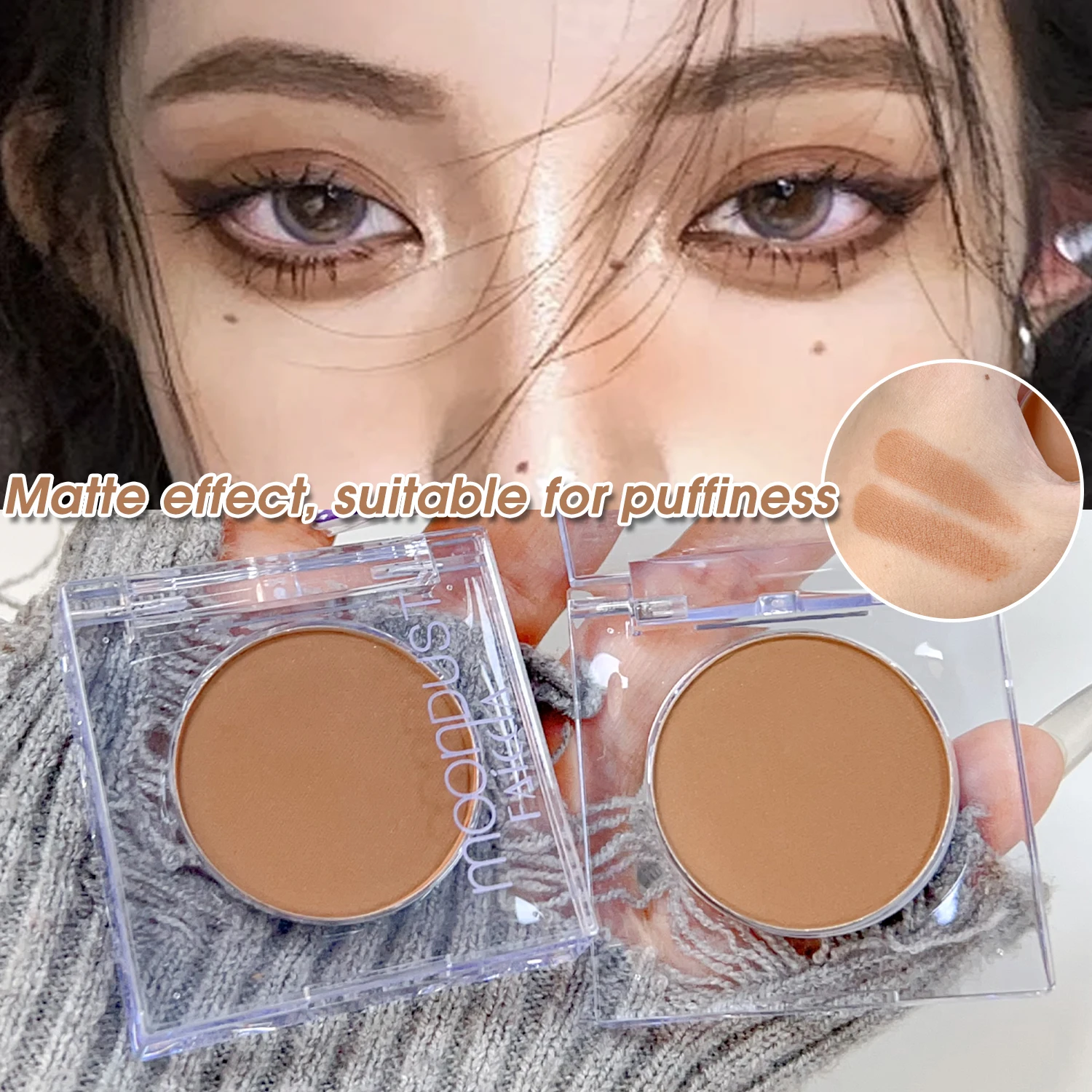 Monochrome Matte Eye Shadow Palette Long Lasting Beige Nude Brown Eyeshadow Low Saturation Nude Earth Color Eyes Korean Makeup eye shadow eye shadow plate