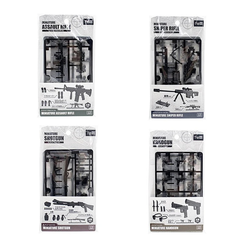 1/12 Maßstab Japanische Miniatur-Waffenbibliothek Modell Mini-Gewehr M4 Spielzeughalterung Zubehör für 6-Zoll-Soldaten-Actionfiguren-Körper – Detail 11