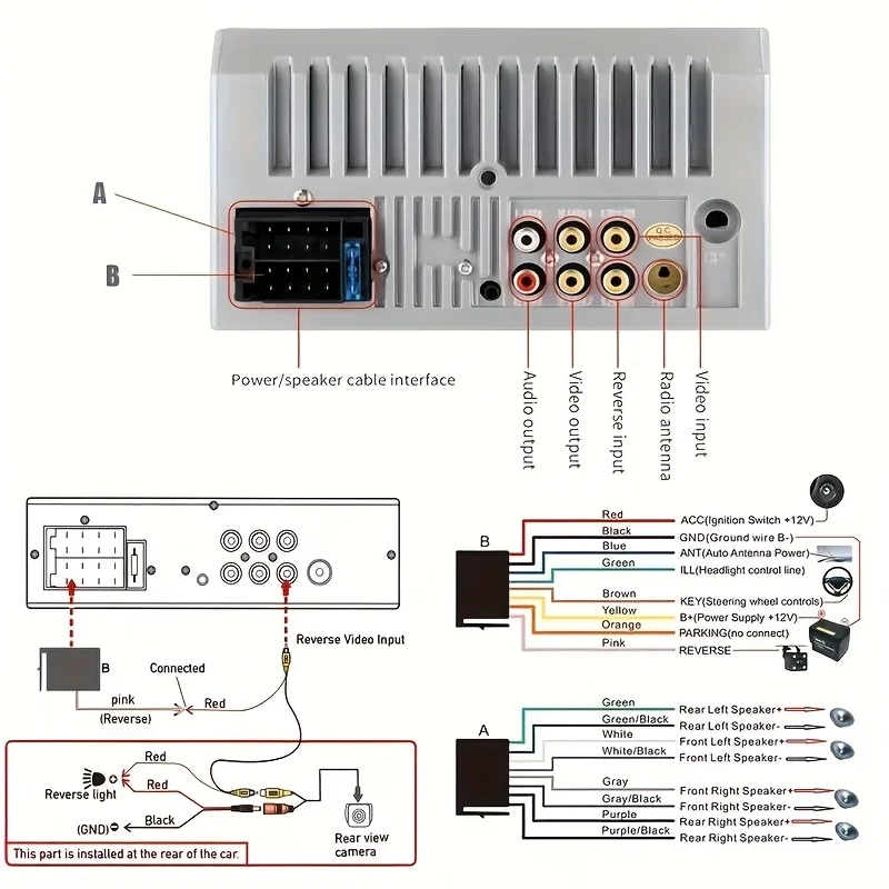 2 Din 7인치 HD 카 스테레오 비디오 MP5 멀티미디어 플레이어 FM/USB/AUX RC SD 기능 지원 미러 링크 - 차량 오디오 업그레이드용
