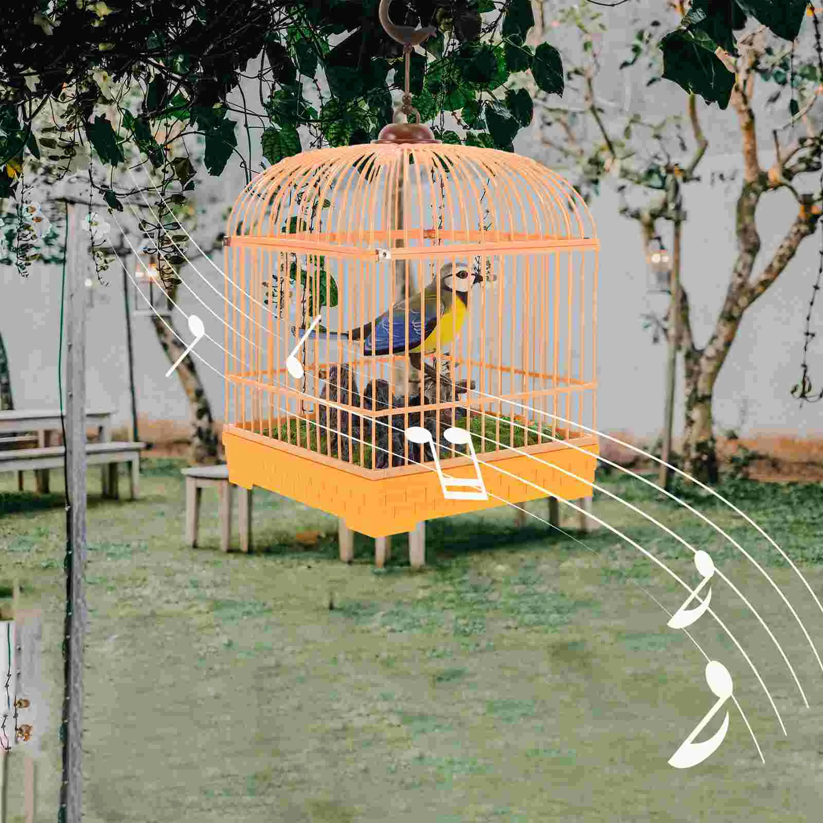 Voice Control Birdcage Toy Tots Toys Realistic Sounds Electronic Talking Chirping Parrot Parakeet 3