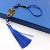 Turkish Blue Evil Eye Amulets Wall Hanging Pendant Home Decor Owl Tassel Ornament Home Car Protection Good Luck Blessing Gift 4