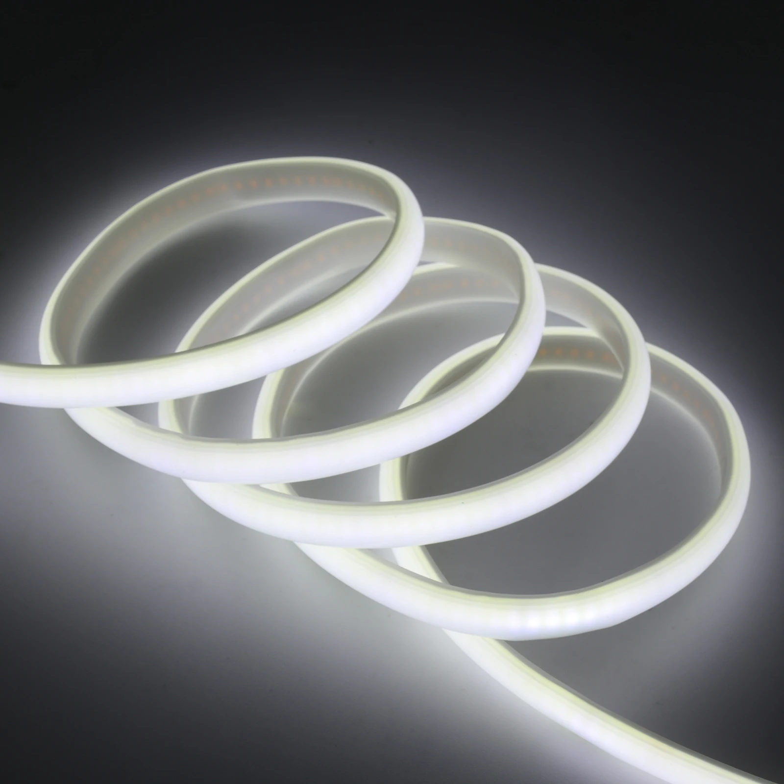 Description Picture 5 of itemAC 220V COB LED Strip Waterproof 288LEDs/M With EU/UK Switch Plug Home Garden Kitchen Room Decor Flexible Ribbon Tape Neon Light