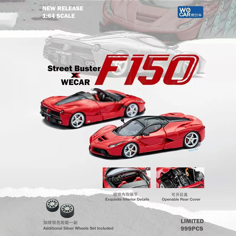 Street Buster In Stock 1:64 LaFerrari F150 Red Coupe Aperta