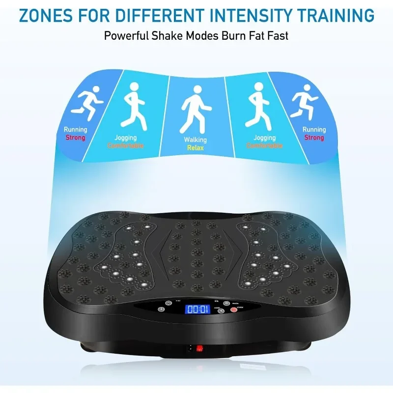 Vibration Plate Exercise Machine with Remote Control Vibration Platform for Weight Loss Whole Body Workout Machine
