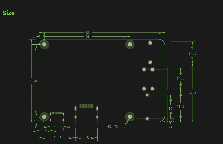 Makerbase-MKS PI Placa Quad-Core 64Bits SOC onboard,