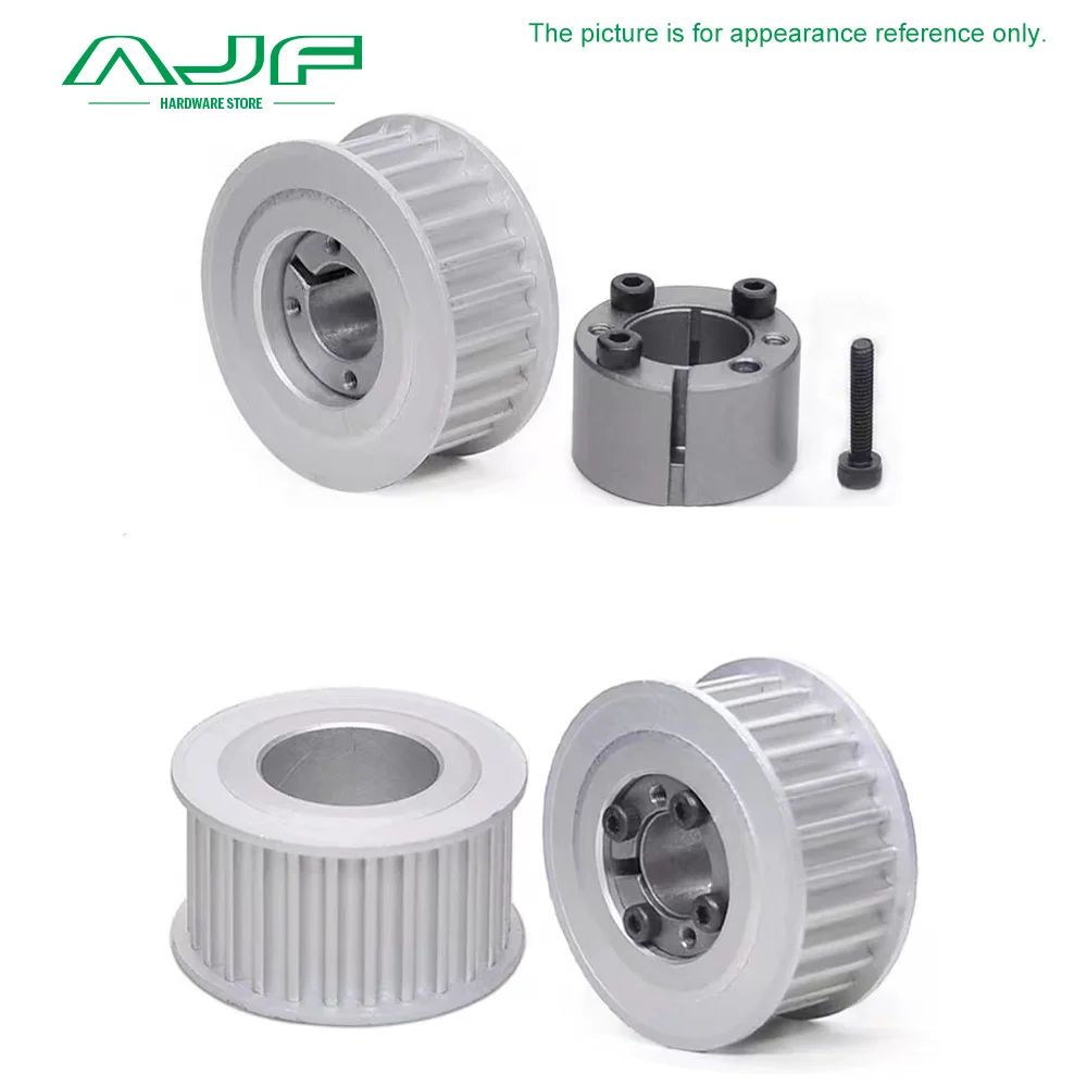 40T 42T 44Teeth HTD 5M Timing Pulley Keyless Bushing Bore 5/6/6.35/8-32 mm 5M Synchronous Wheel For Belt Width 10/15/20/25mm timing belt pulley belt pulley
