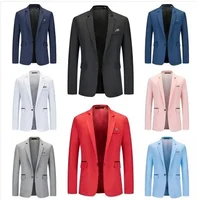 New Autumn Men's Western-style Suit Single-breasted Casual Cross-border Amazon Fashion Outdoor Wear Men's Blazer 1