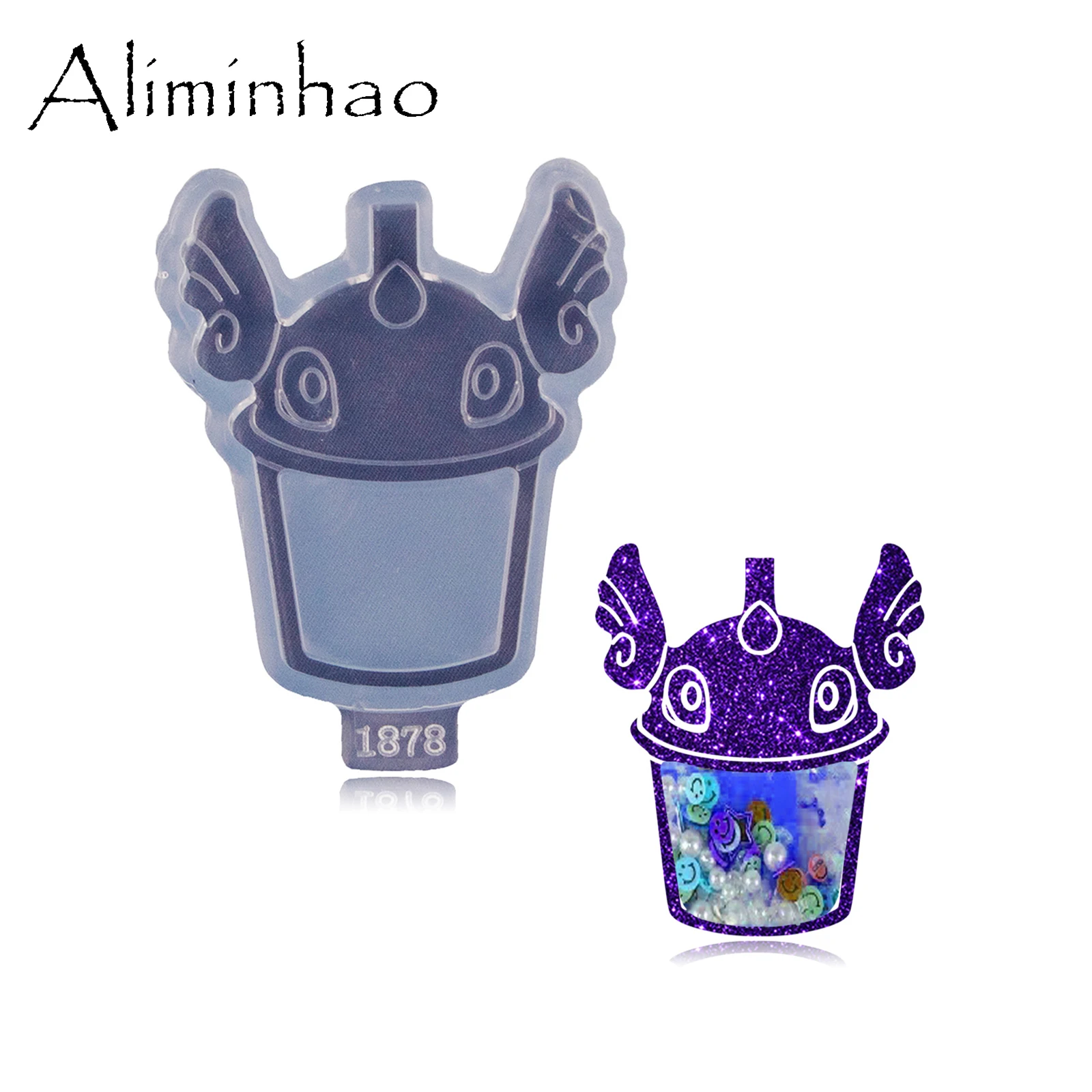 Dy1853 Anime Tier mit Herz Harz Shaker Formen Schmuck DIY handgemachte Charms Schlüssel bund Herstellung Anhänger Gussform – Detail 25