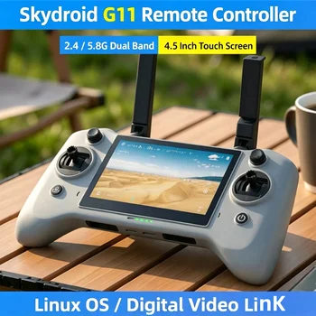 Radiocomando Skydroid G11 per Droni 3-in-1 Dual-Band 2.4G 5.8G con Schermo Touch da 4.5 Pollici per Controllo Droni Agricoli e Trasferimento Dati/Video